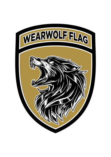 Wearwolf flag black hoodie