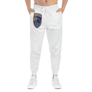 wearwolf flag white Athletic Joggers